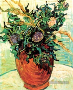  fleurs tableaux - Nature morte aux chardons Vincent van Gogh Fleurs impressionnistes